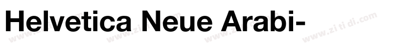 Helvetica Neue Arabi字体转换